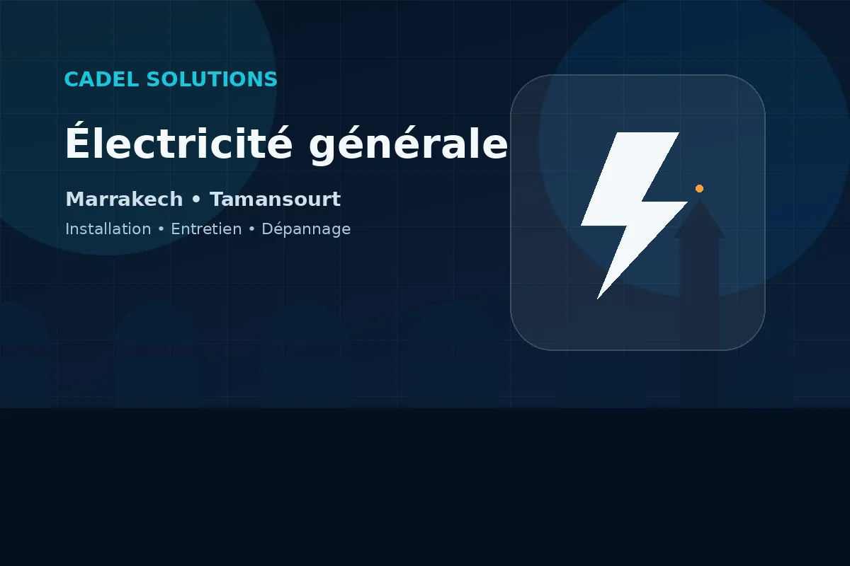 Équipe technique CADEL Global Solutions Marrakech