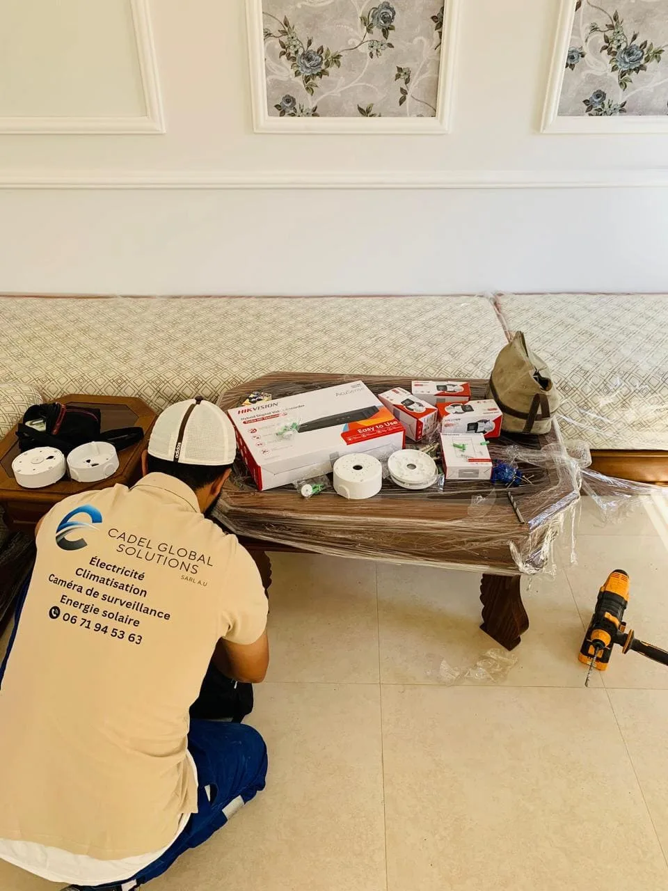 Meilleure caméra de surveillance pour villa installée par CADEL Global Solutions à Marrakech